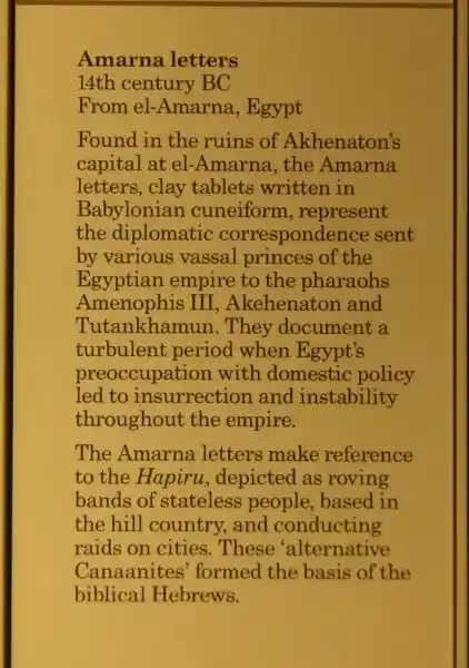 Amarna letters